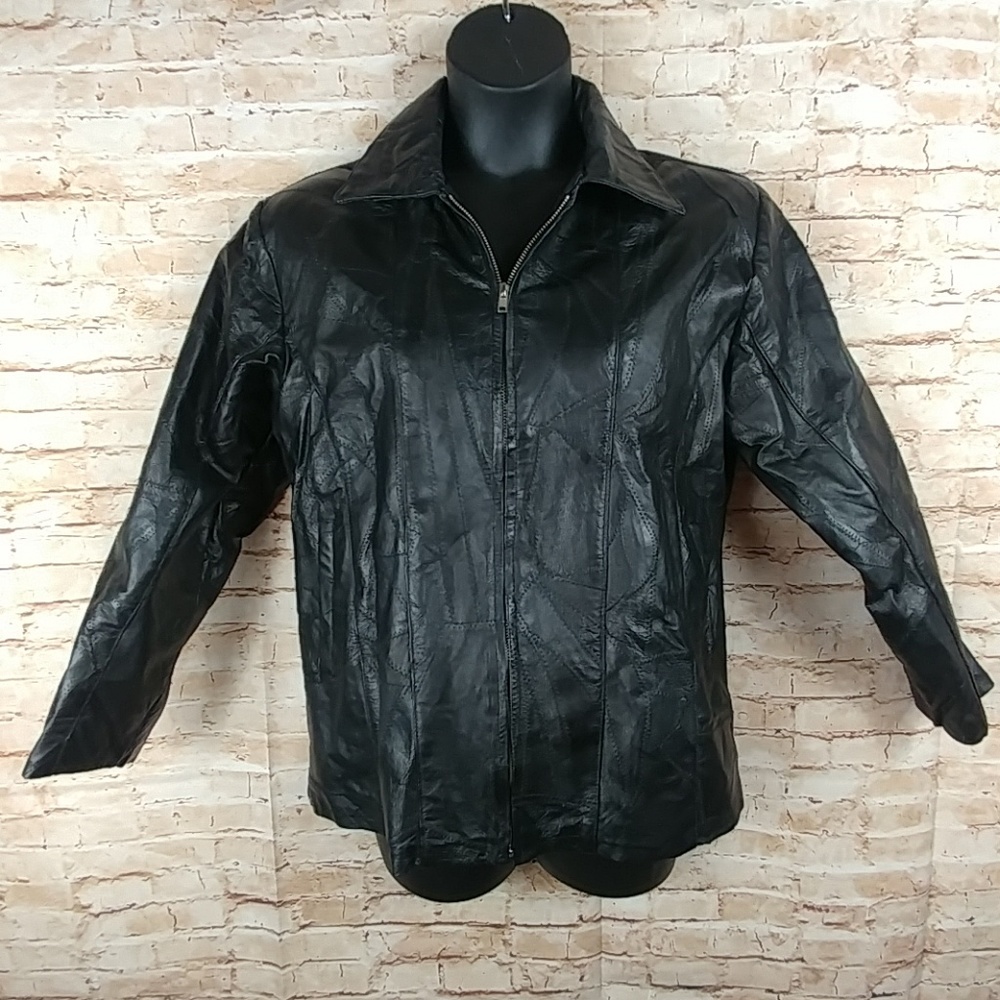 Vintage 80's Flight Path leather jacket Sz M